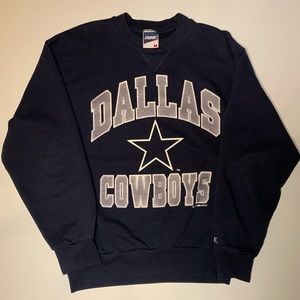 vintage dallas cowboys navy pullover/sweatshirt